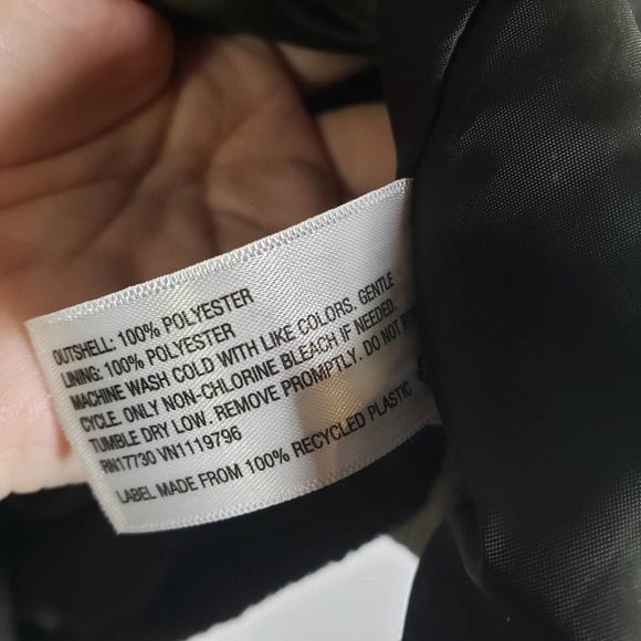 A New Day Faux Shearling Teddy Bear Coat L Olive Green - Picture 10 of 10